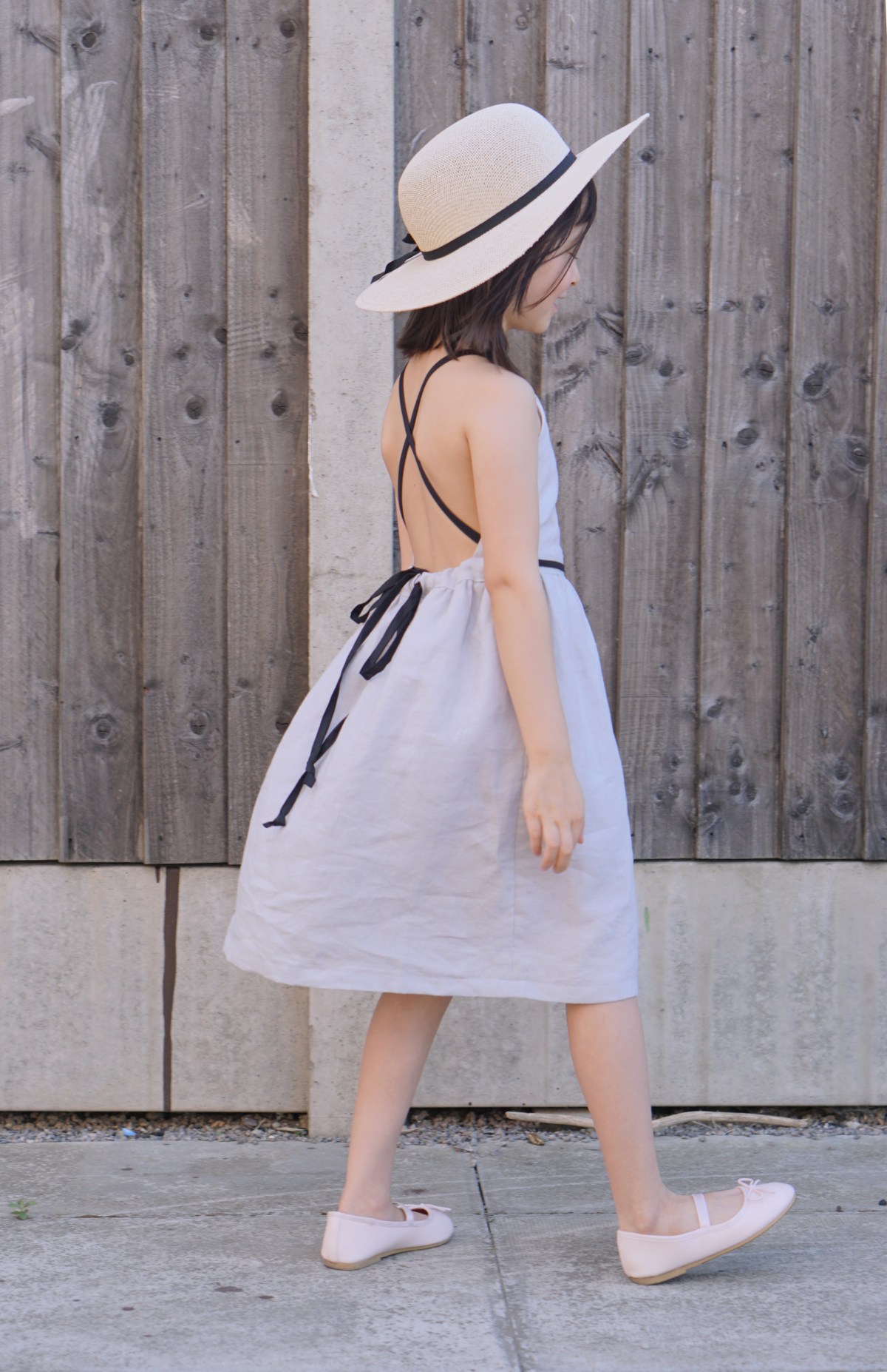 Open Back Linen&nbsp;Dress